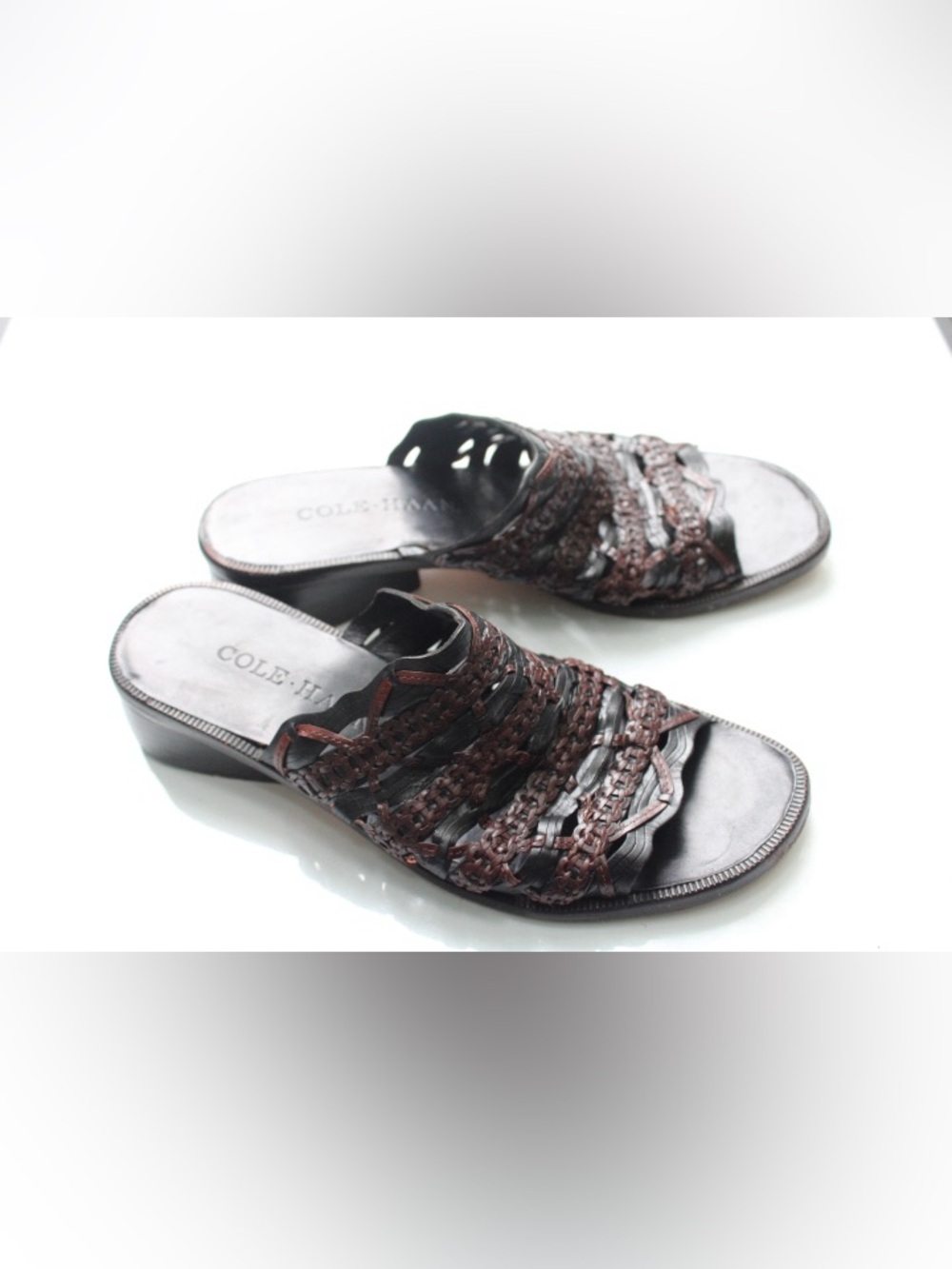 Cole Haan country woven leather sandals